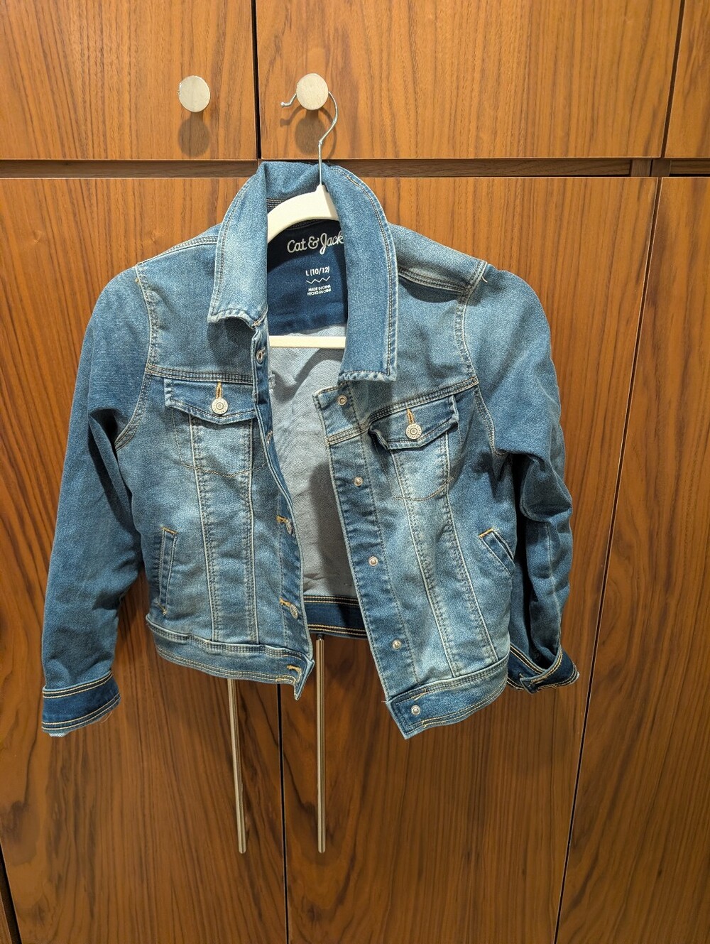 Cat & Jack Light Wash Denim Jacket - Blue